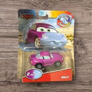Disney Pixar Cars Color Changers Sally Carrera Purple 2-in-1 Mattel Diecast Toy
